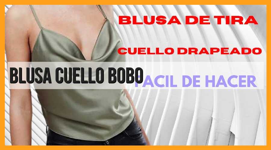 Blusa, cuello bobo