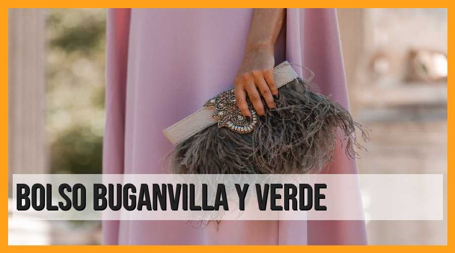 Bolso buganvilla y verde