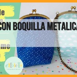 Bolso con boquilla metálica, paso a paso