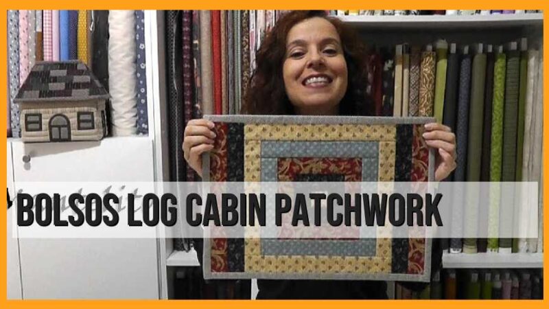 Bolsos, log cabin patchwork