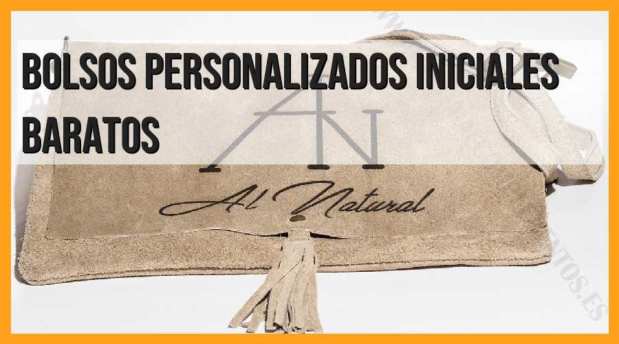 Bolsos personalizados con iniciales baratos