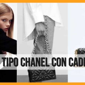 Bolsos tipo Chanel, con cadena