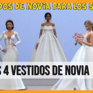 Descubre los mejores vestidos de novia CC para Sims 4