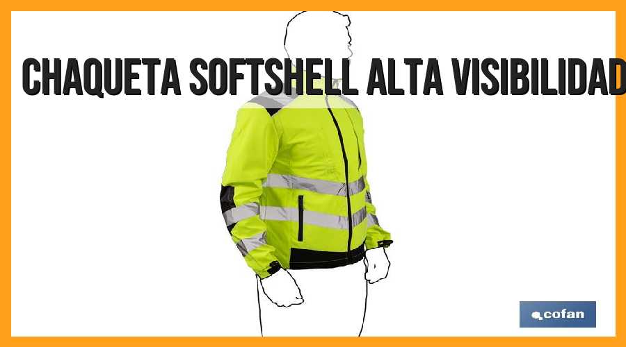 Chaqueta softshell, alta visibilidad