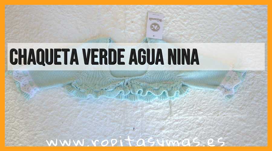 Chaqueta verde agua, niña