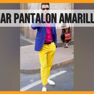 Combinar pantalón amarillo, hombre