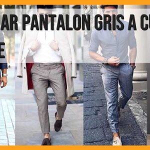 Combinar pantalón gris a cuadros, hombre
