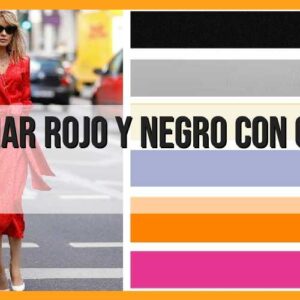 Combinaciones de rojo y negro con otros colores