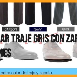 Combinar traje gris y zapatos marrones