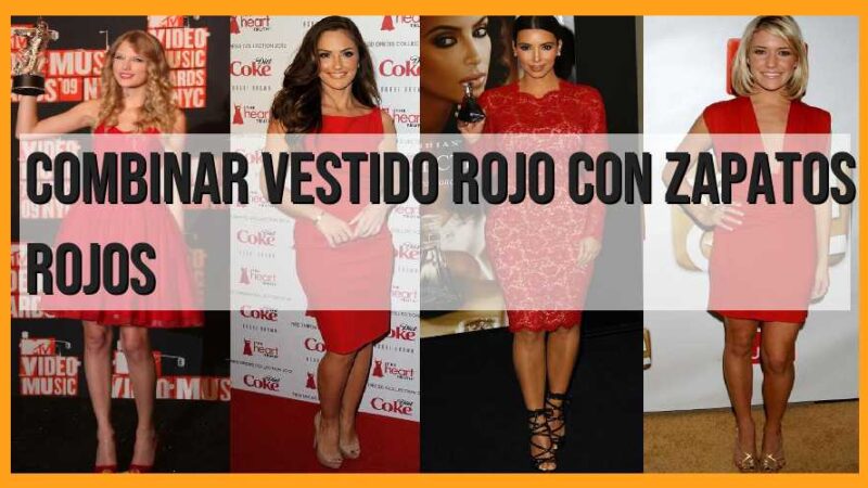 Combinar vestido rojo con zapatos rojos: consejos de moda