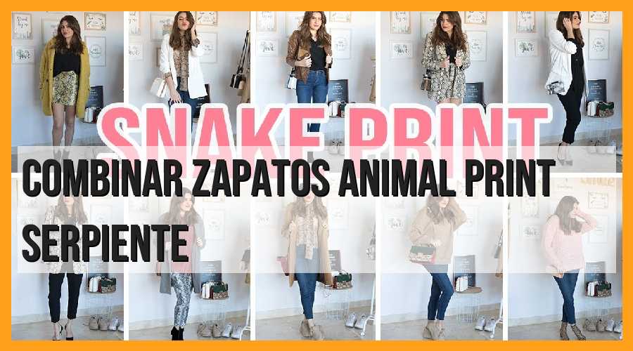 Combina zapatos de animal print de serpiente