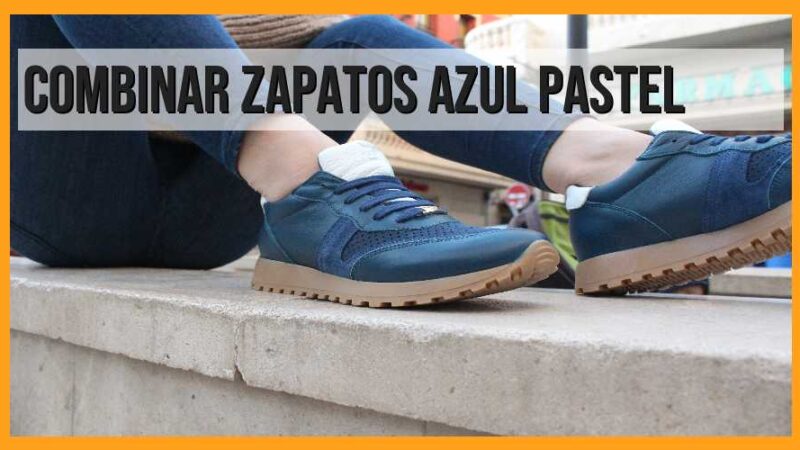Cómo combinar zapatos azul pastel