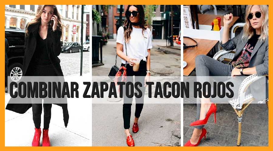 Consejos para combinar zapatos de tacón rojos