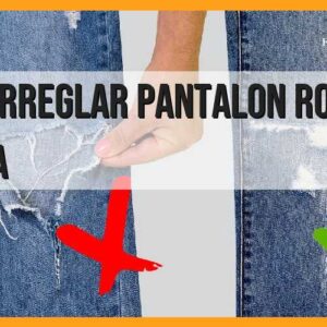 Cómo arreglar pantalón roto en la rodilla