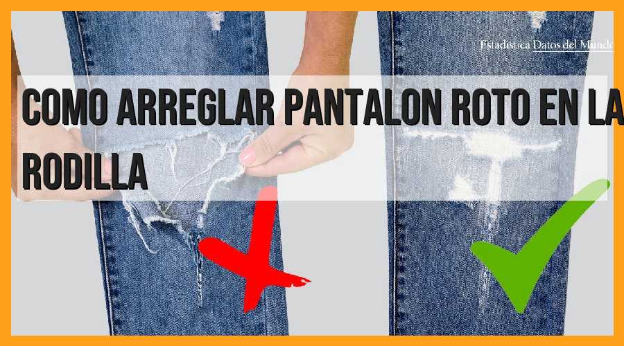 Cómo arreglar pantalón roto en la rodilla