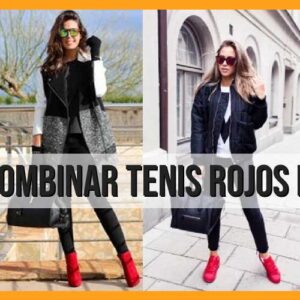 Combina tus tenis rojos de mujer con estilo