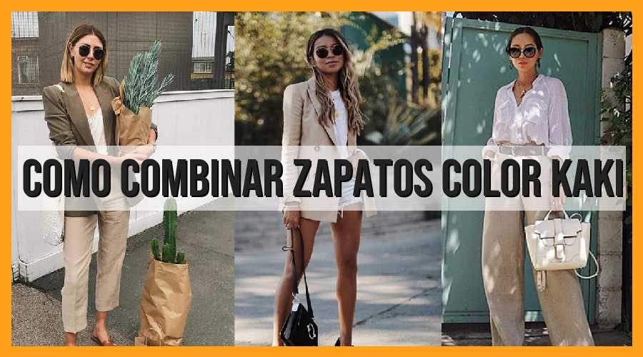 Consejos para combinar zapatos color kaki