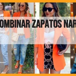 Consejos para combinar zapatos naranjas de mujer