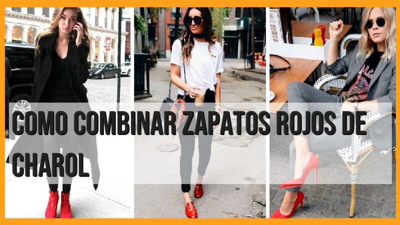 Combina tus zapatos rojos de charol