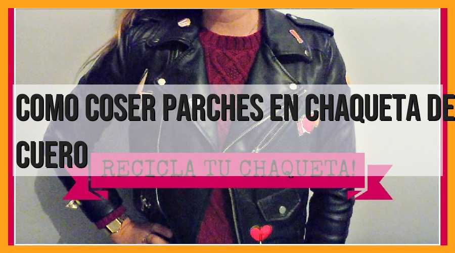 Cómo coser parches en chaqueta de cuero,