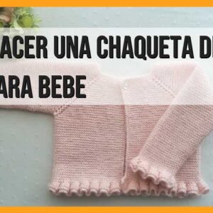 Cómo hacer una chaqueta de punto bobo para bebé
