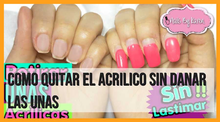 Formas seguras de quitar el acrílico sin dañar las uñas