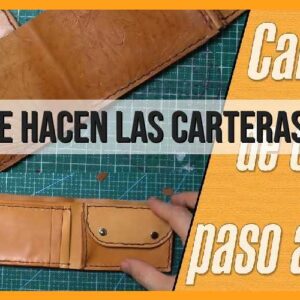 Cómo se hacen las carteras de cuero?