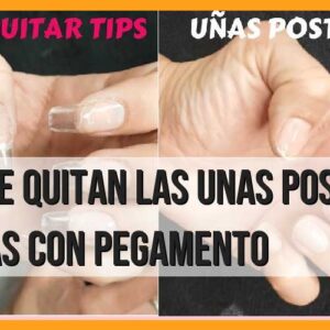 ¿Cómo quitar uñas postizas pegadas con pegamento?