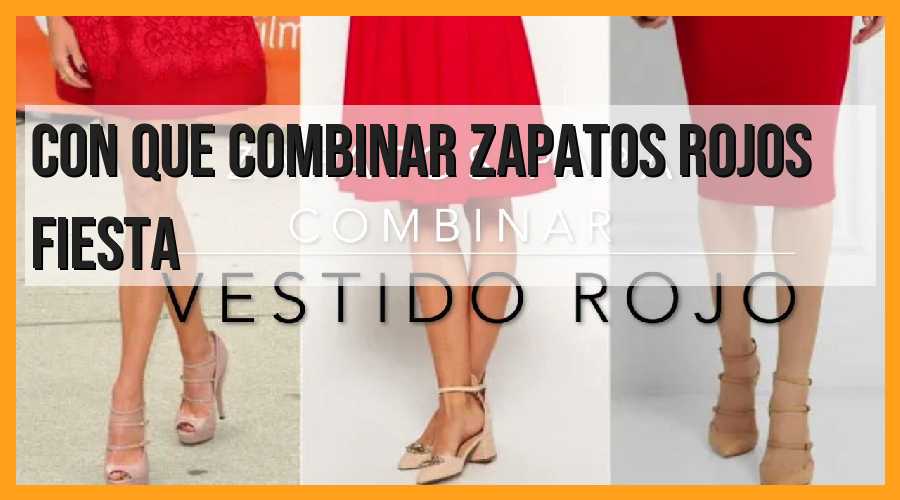 Combinaciones para zapatos rojos de fiesta