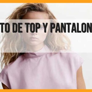 Conjunto de top y pantalón de fiesta