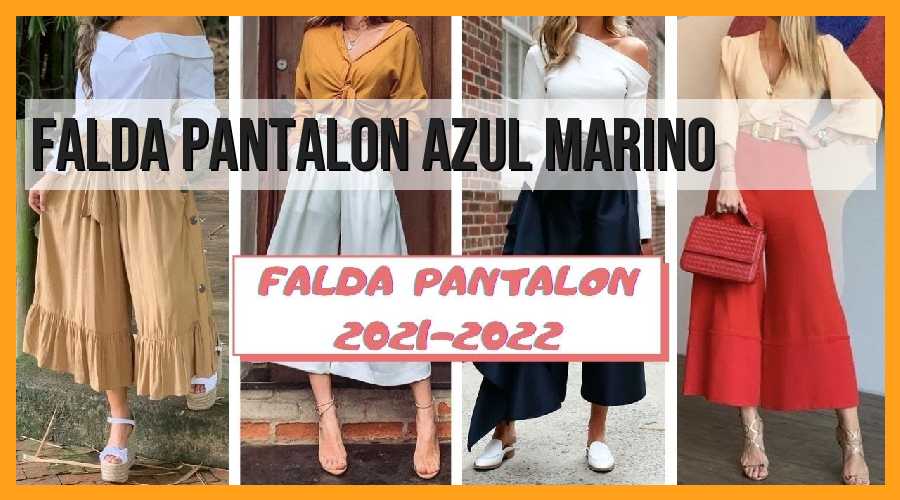 Falda pantalón azul marino: la prenda perfecta para lucir elegante y cómoda