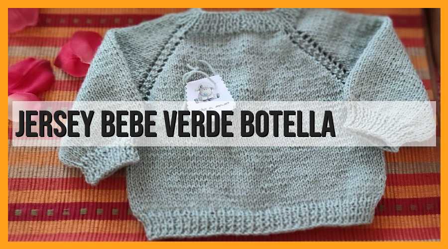 Jersey bebé verde botella