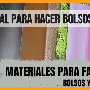 Material para hacer bolsos