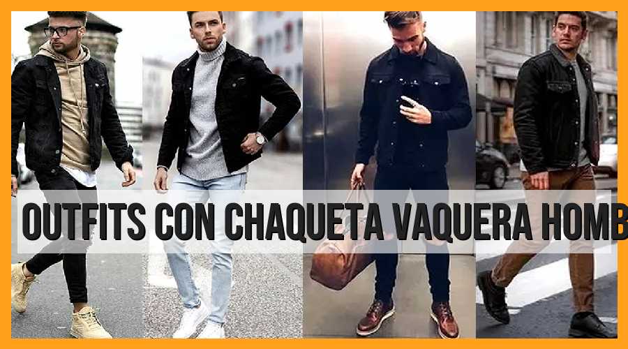Outfits con chaqueta vaquera, hombre