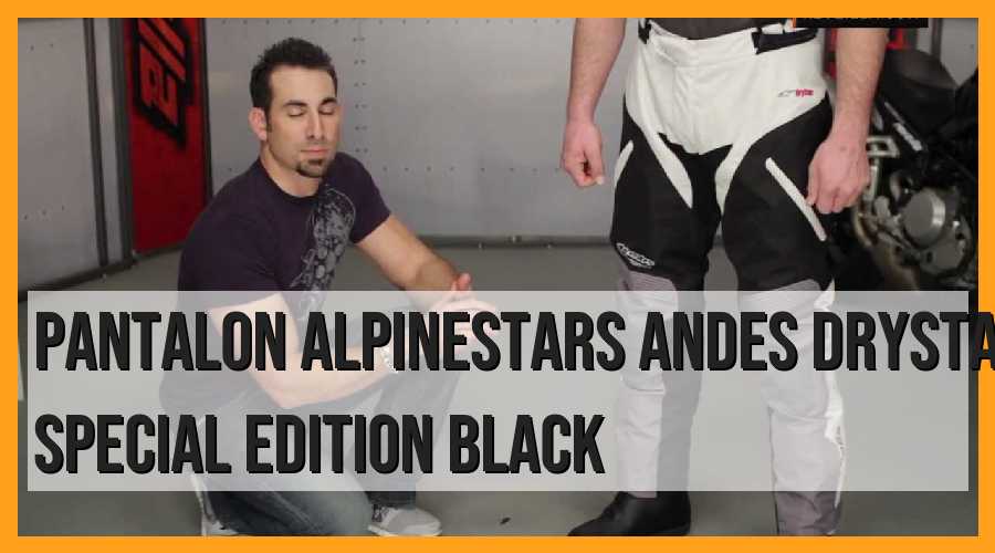 Pantalón Alpinestars Andes Drystar Special Edition, Black