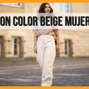 Pantalón color beige mujer: la tendencia más elegante y versátil