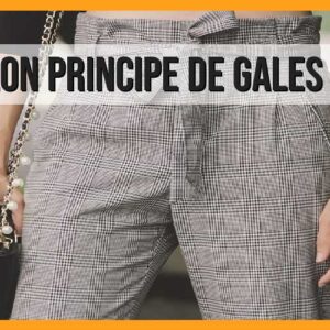 Pantalón Príncipe de Gales, mujer