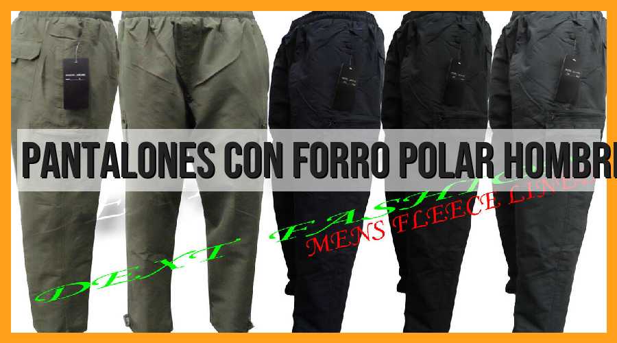 Pantalones con forro polar, hombre