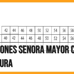 Pantalones señora mayor con goma en la cintura