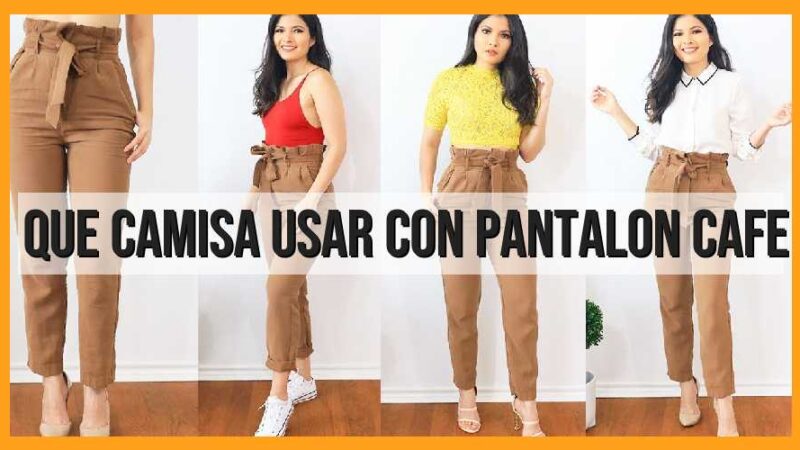 ¿Qué camisa usar con pantalón café?