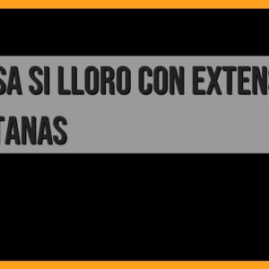 ¿Qué sucede si lloro con extensiones de pestañas?