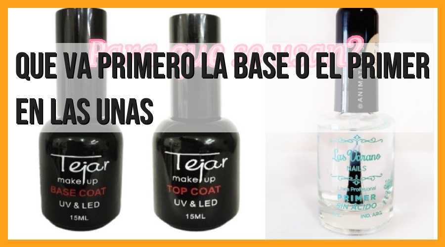 ¿Base o primer primero en las uñas?