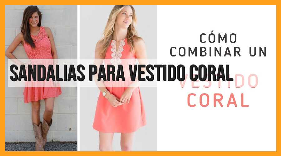 Sandalias para vestido coral.