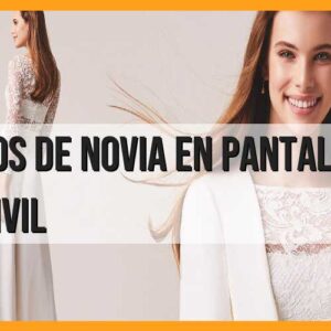 Vestidos de novia en pantalón para boda civil