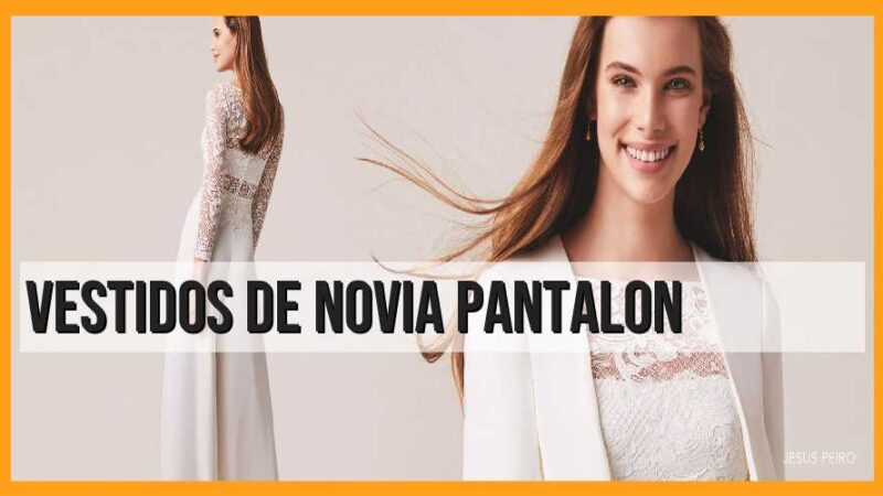 Descubre los elegantes vestidos de novia pantalón