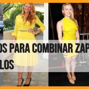 Vestidos para zapatos amarillos