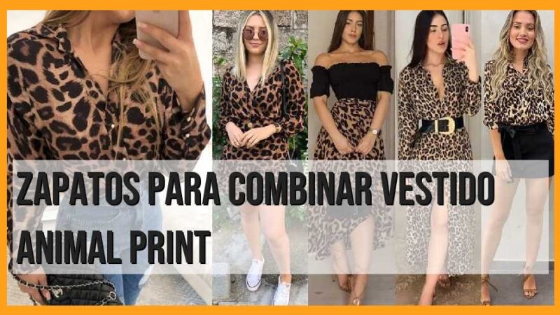 Zapatos ideales para combinar con vestido animal print