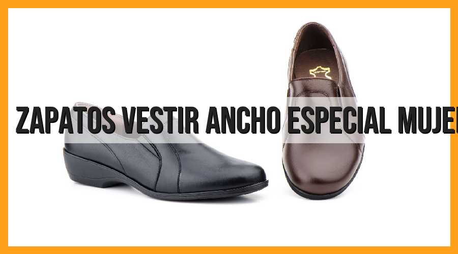 Zapatos de vestir ancho para mujer